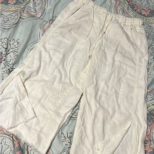 Hei Hei Anthropologie cropped white pants